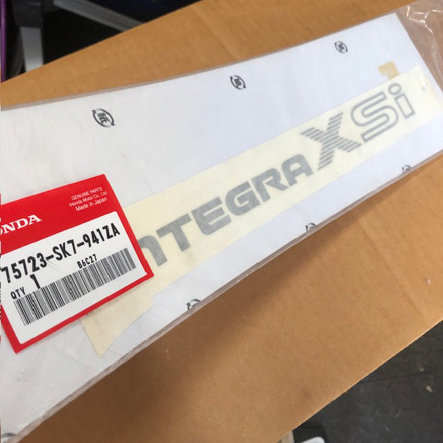 JDM Integra XSi rear hatch decal