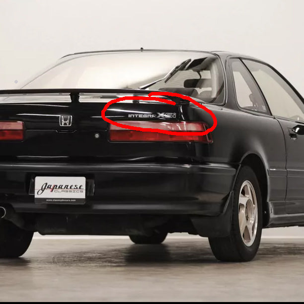 JDM Integra XSi rear hatch decal