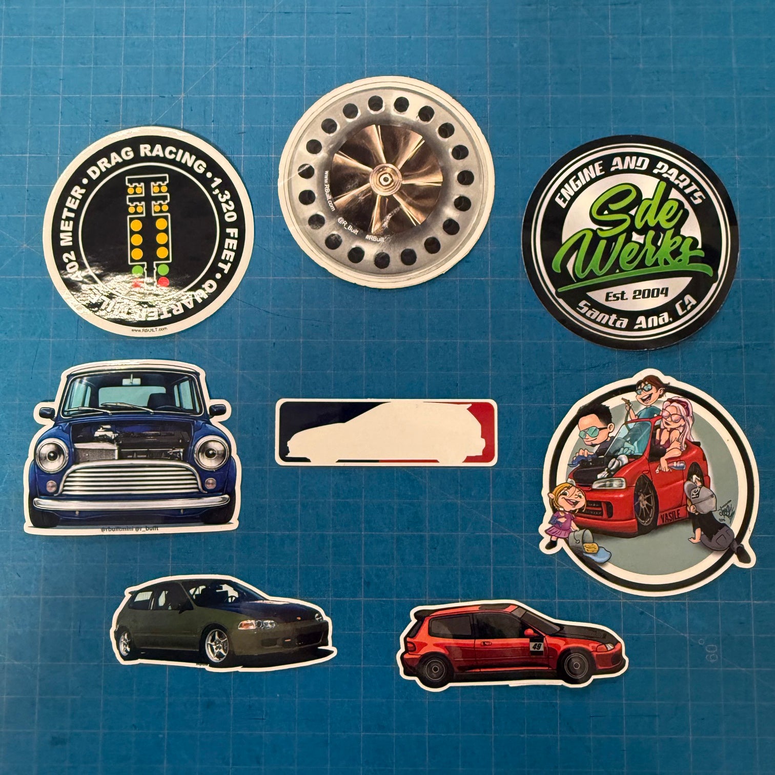 Custom 100pcs Laminated Waterproof Outdoor Stickers